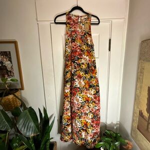 Natural Life Floral Sleeveless Maxi Dress XS/S NWT